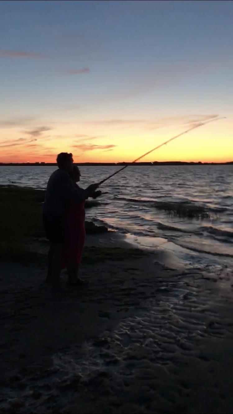 One of our many fishing dates!