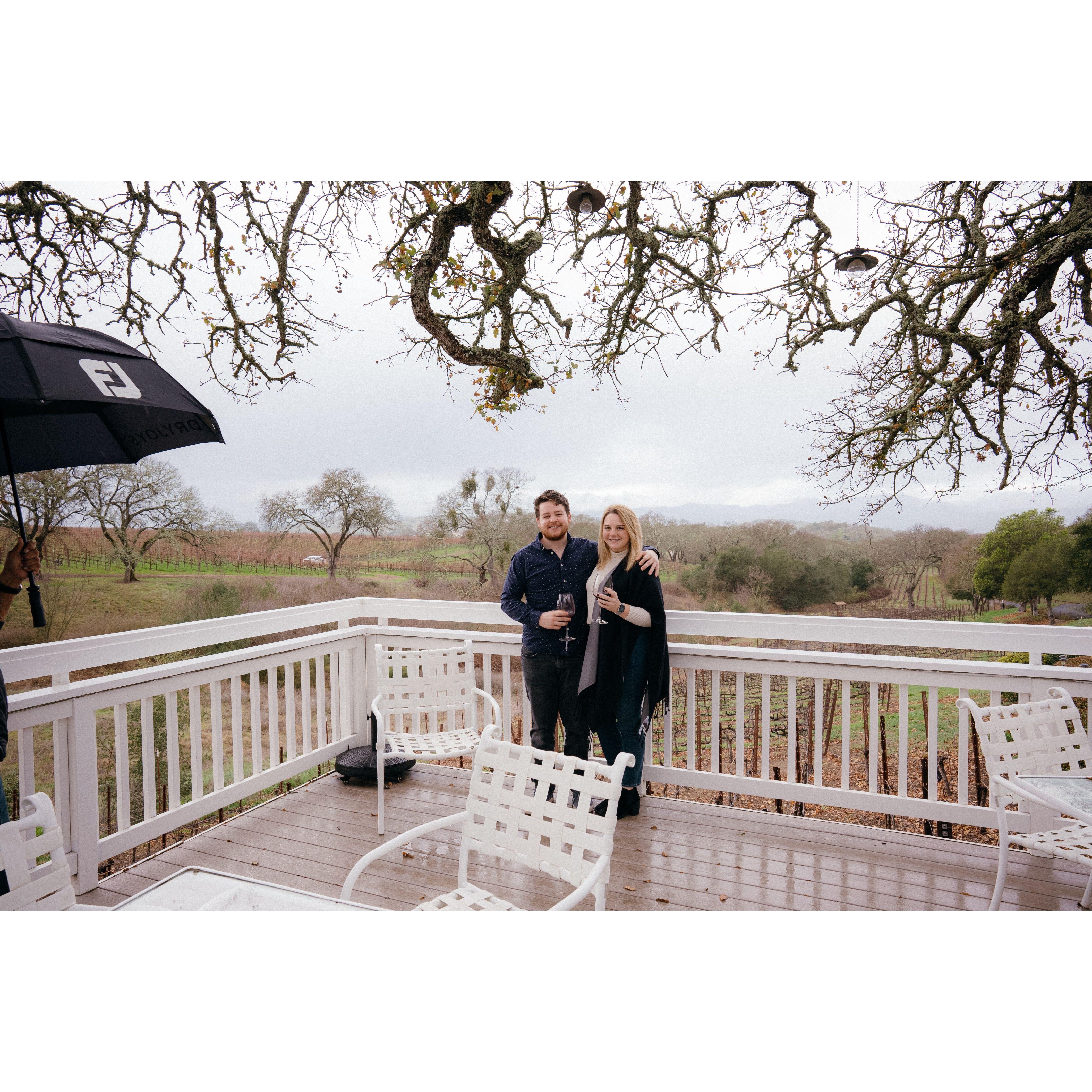 One of our many trips up to Napa Valley - Winter 2021