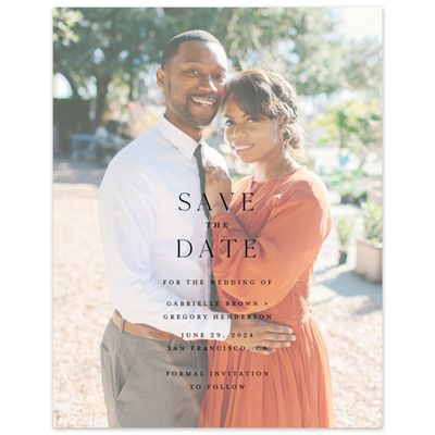 Black Spring Wedding Digital Save the Date - Alires Photo
