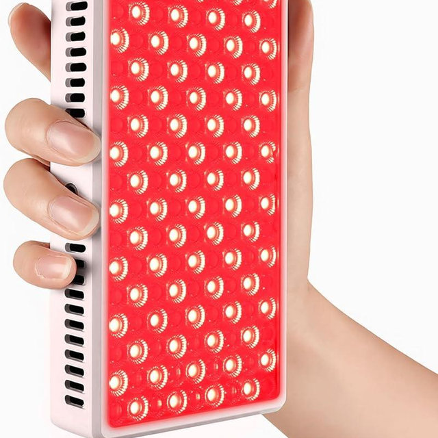 Red Light Therapy for Face and Body, Portable Red Light Therapy Panel, 660nm Red Light and 850nm Infrared Light for Pain Relief, Skin Care, Red Light for Sleep, Rechargeable and Great for Travel
