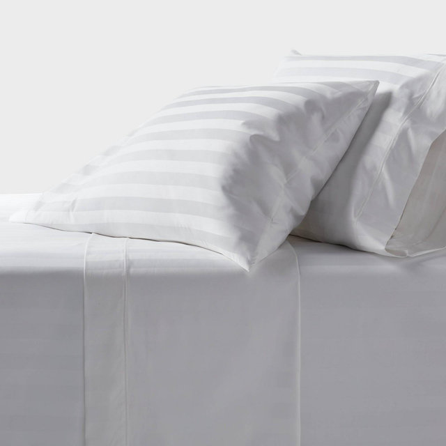 Full 800 Thread Count Hotel Collection Sheet Set Damask White Hem - Threshold™