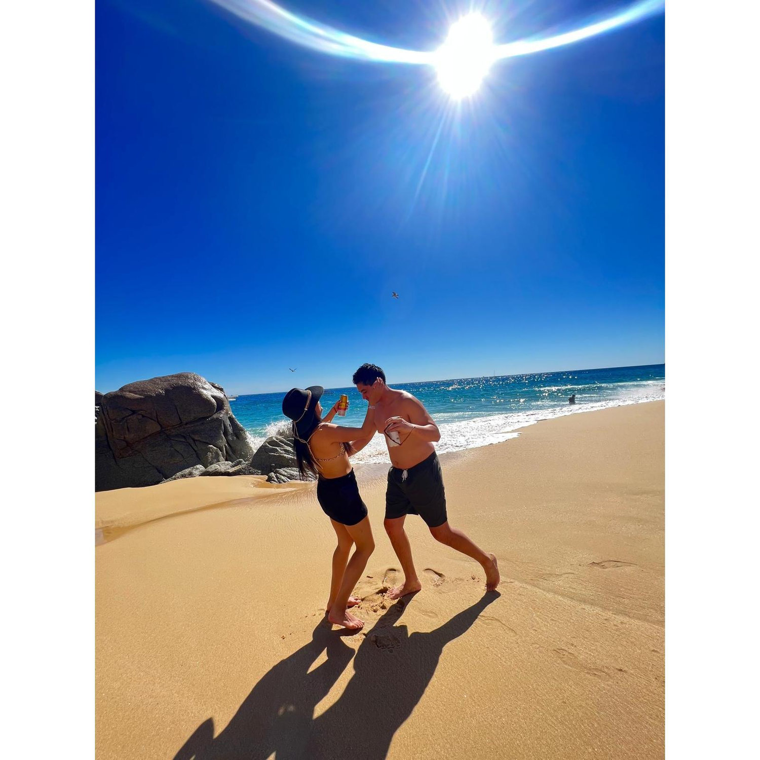 First time he pretended to propose