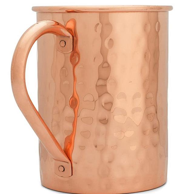 100% Pure Copper Moscow Mule Mug (16 oz Hammered) Premium Handcrafted Quality with No Inside Liner Plus Bonus Ebook