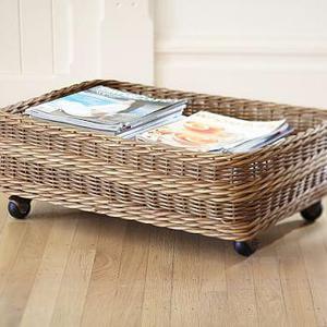 Jacquelyne Rattan Under Bed Basket
