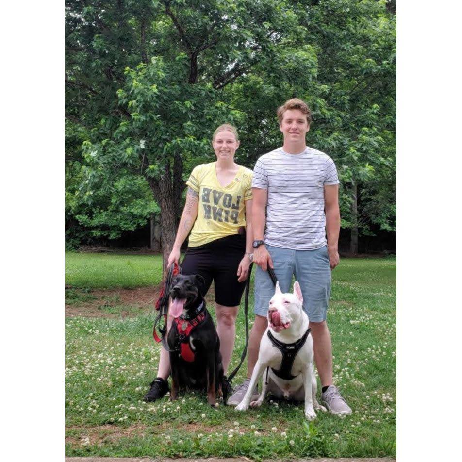 This is back when there were only two dogs. Toast and Mayo. Now look at us.