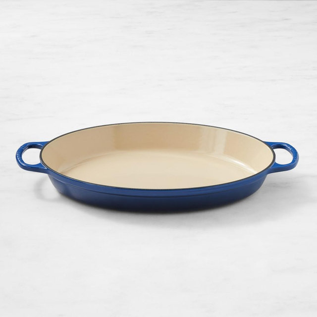 Le Creuset Signature Enameled Cast Iron Oval Baker, 3-Qt., Lapis