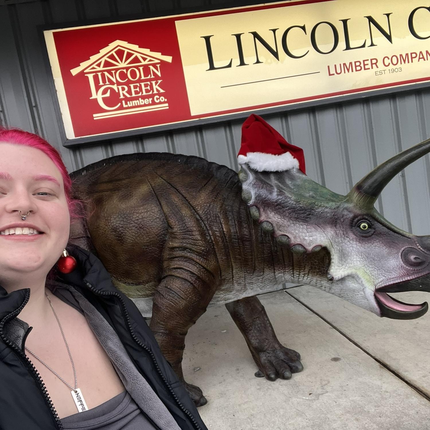 Another dino on a road trip.