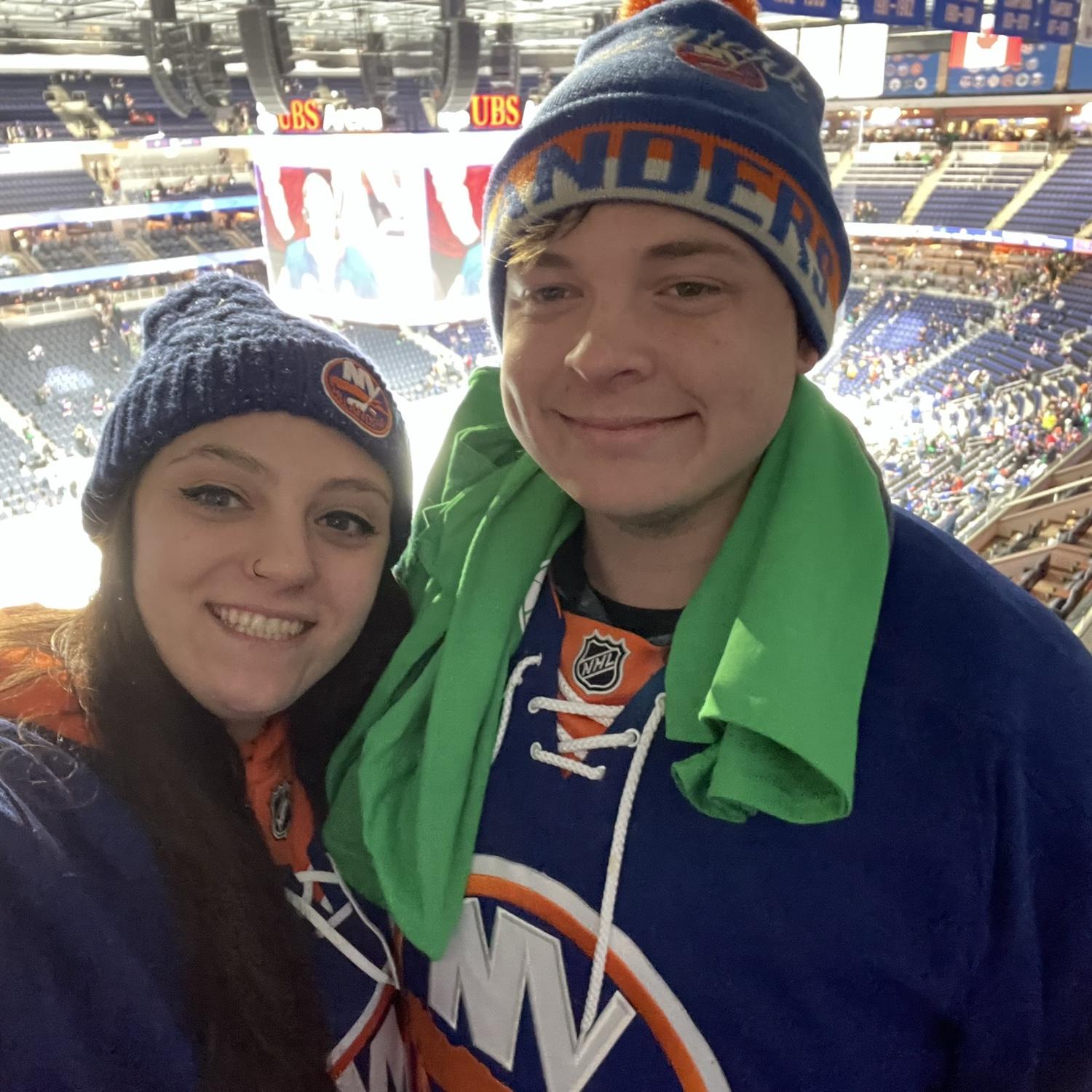 Daniel’s first Islander game