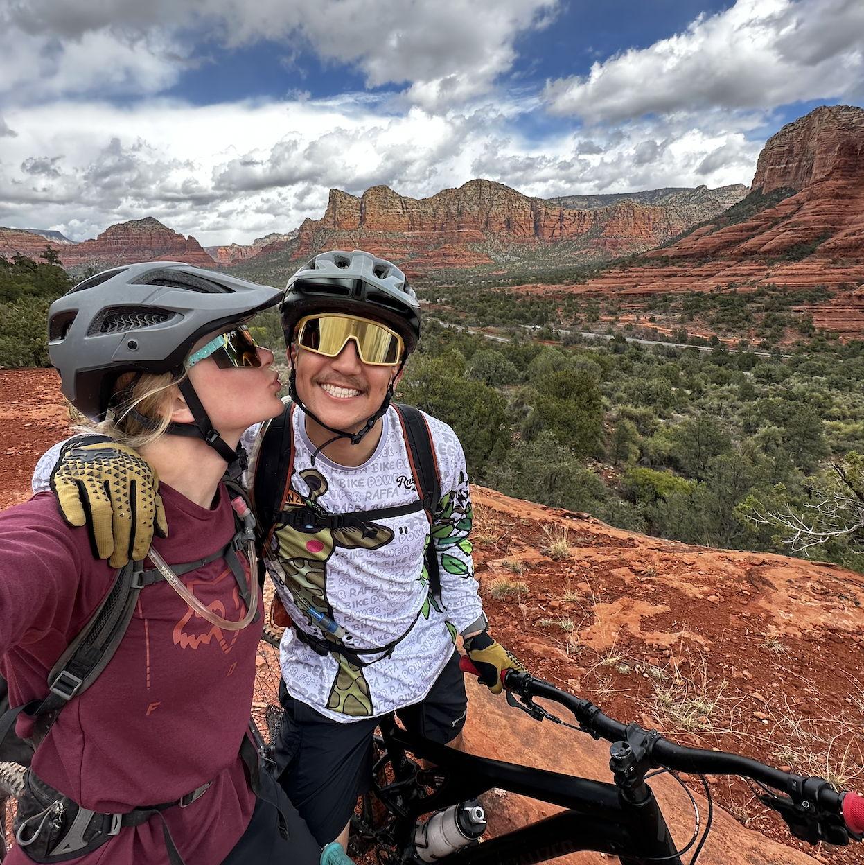 Mountain biking in Sedona, AZ.
