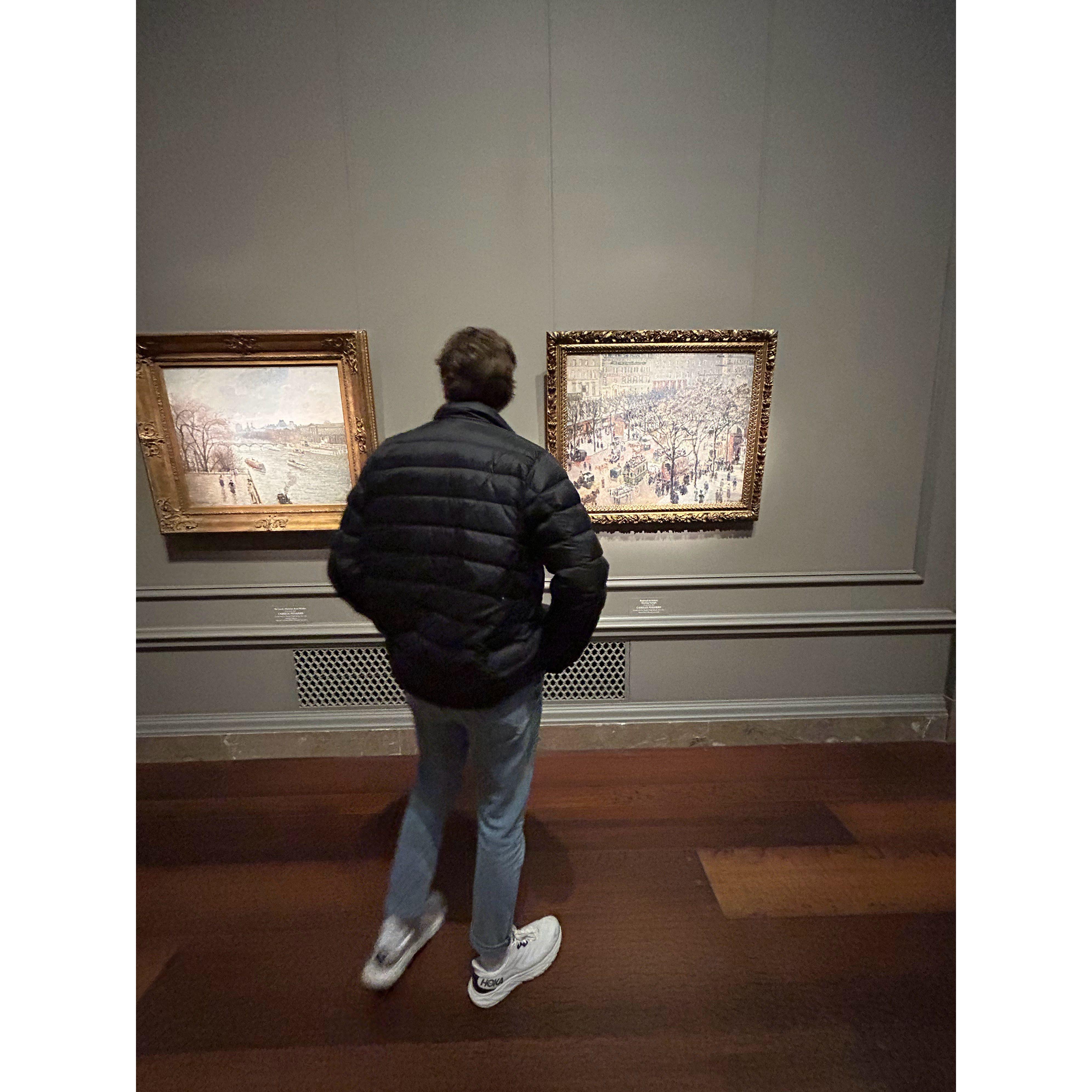 Exploring the National Gallery together this past January! Thank you to the Senkus family for letting us stay in your home!