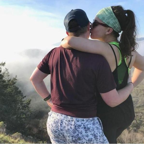 Hiking near the coast.