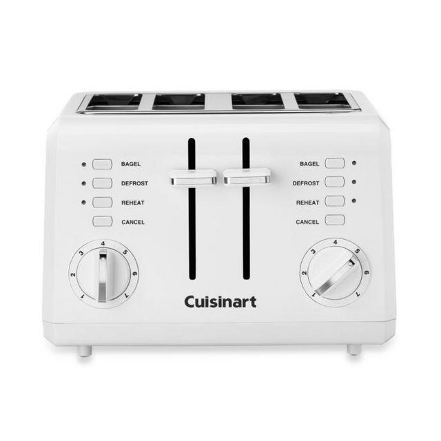 Cuisinart® White Compact Cool-Touch 4-Slice Toaster