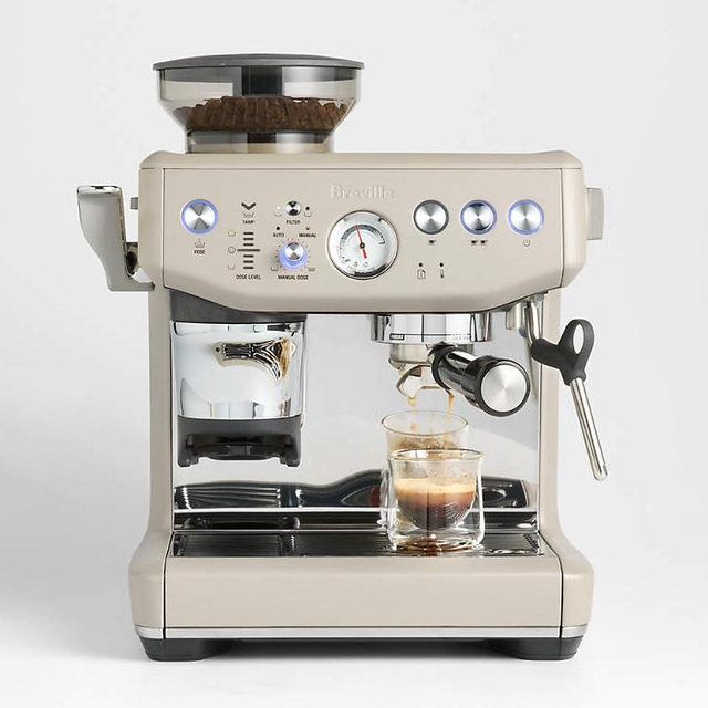 Breville ® Barista Express ® Impress Espresso Machine in Almond Nougat