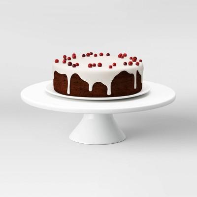12" Porcelain Cake Stand White - Threshold™