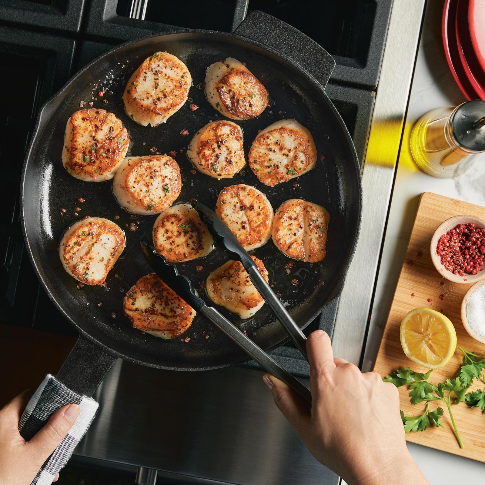 KitchenAid Hard-Anodized Induction Nonstick Wok with Helper Handle, 12.25-Inch, Matte Black