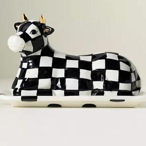MacKenzie- Childs Cow Creamery Butter Dish
