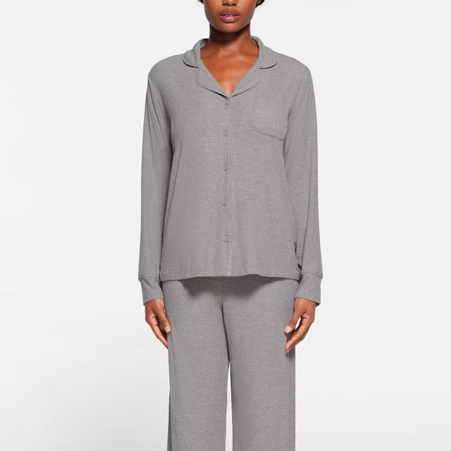 SOFT LOUNGE SLEEP SET | HEATHER GREY - Size Medium