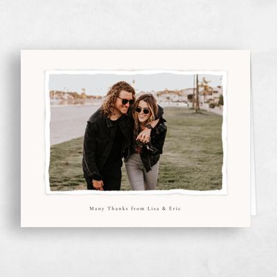 Beige Landscape Wedding Thank You - Jayden Photo