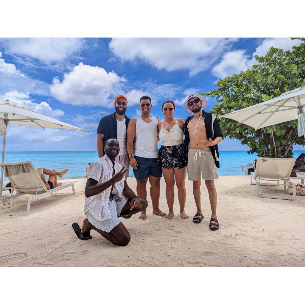 Our beach day before Marc popped the big question!