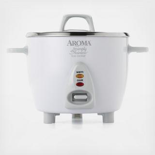 Simply Stainless Rice Cooker, 6-Cup