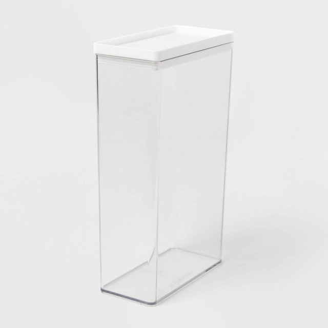 5.8qt Plastic Food Storage Canister - Brightroom™: Large BPA-Free Pantry Container, Hand Wash, Clear, 13.5" Height