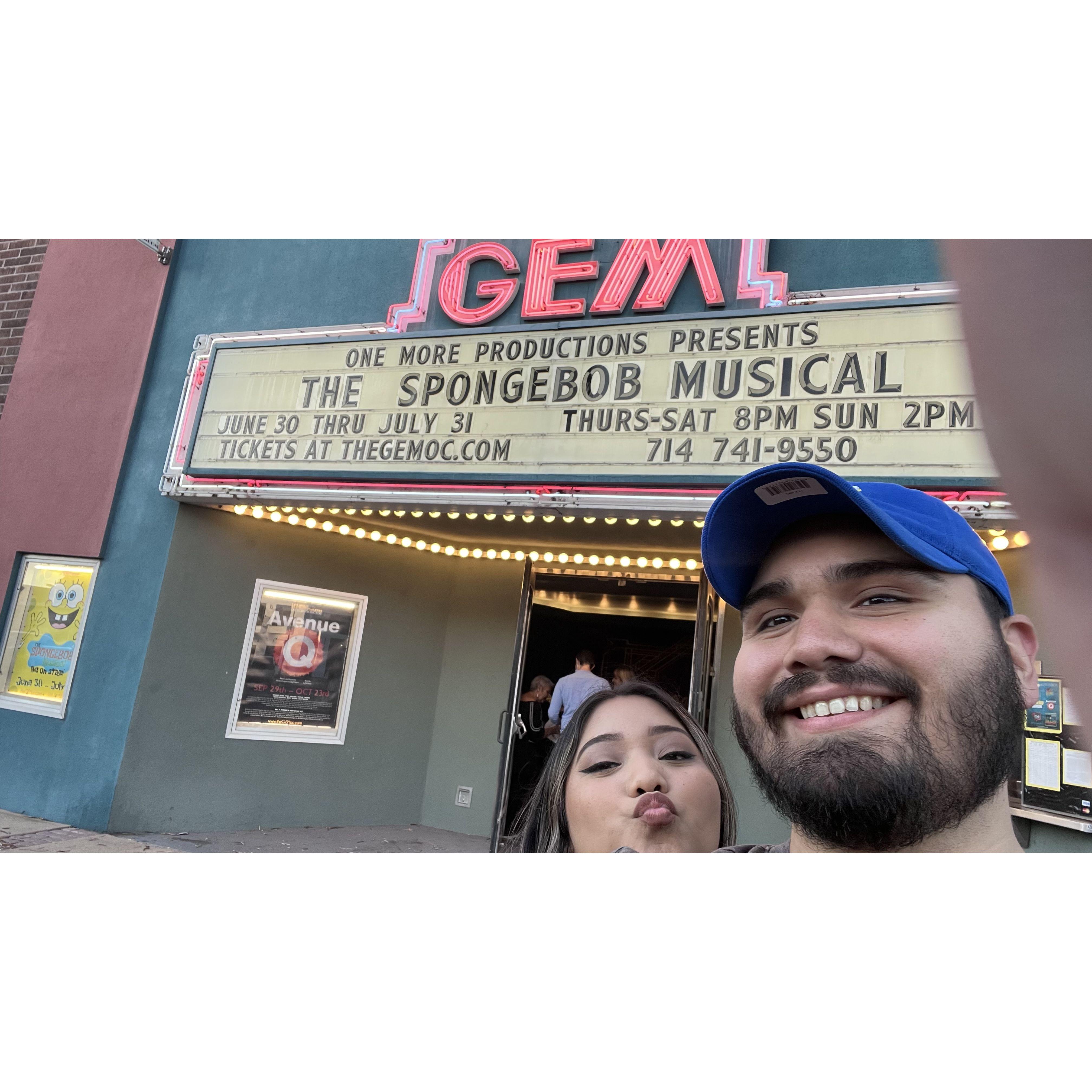 We love SpongeBob and theater 🎭