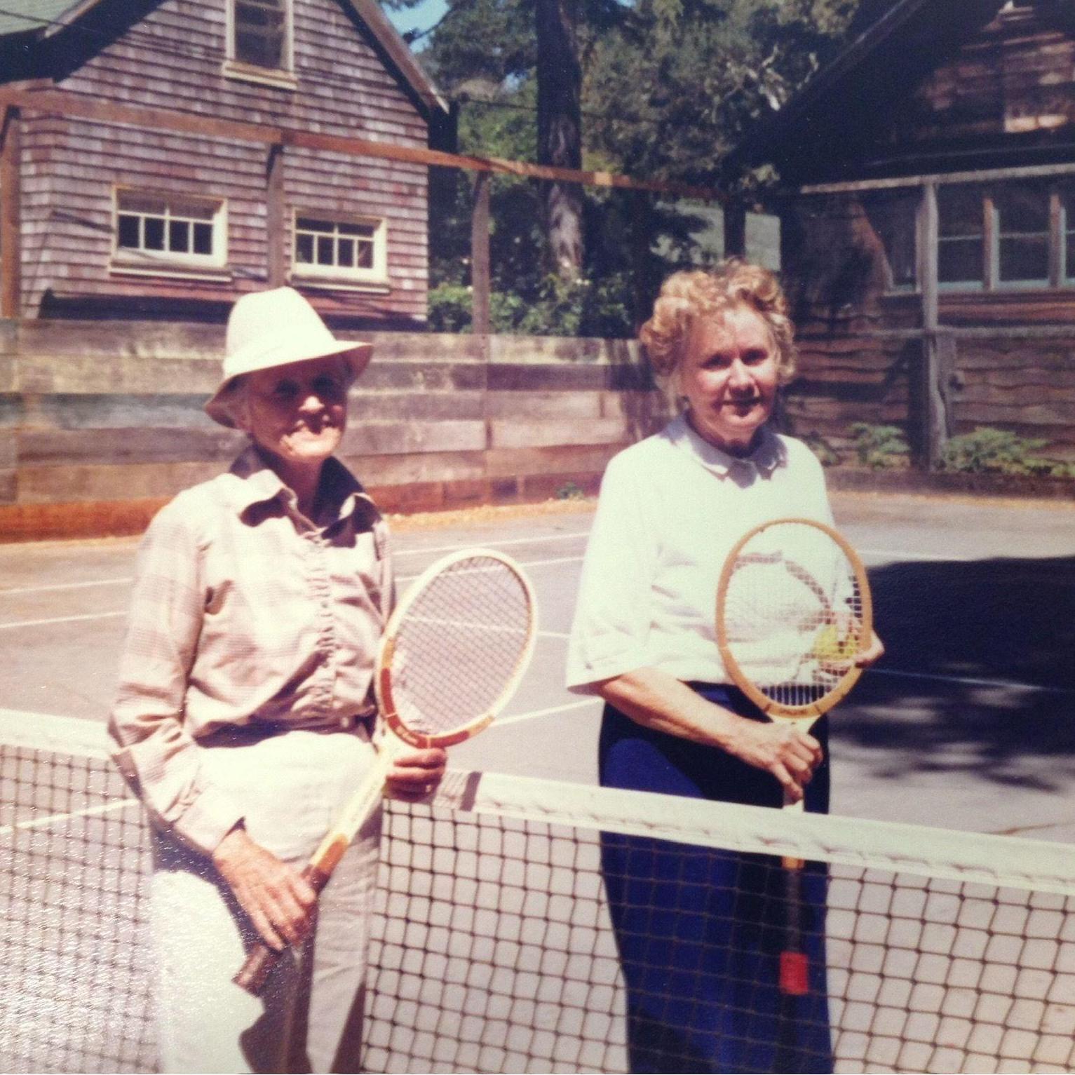Grandma Ruth and her friend Elizabeth in the 1990s