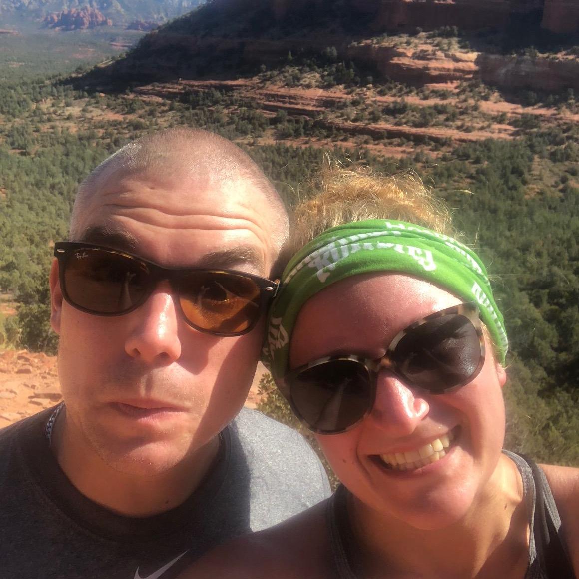 The day of our engagement! In the morning we went on a gorgeous hike in Sedona.