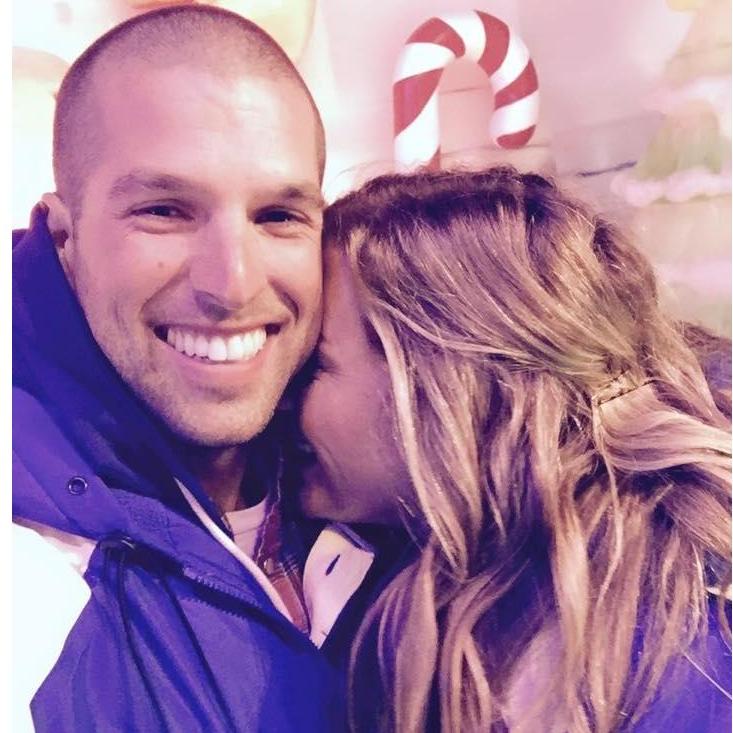Our first photo together in Texas. He had just come home from training, and we went to see the ice sculptures in Galveston, TX.