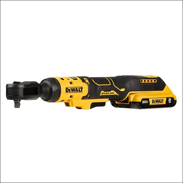 DEWALT ATOMIC™ 20V MAX* Brushless 3/8 in. Ratchet Kit (DCF513D1) , Yellow