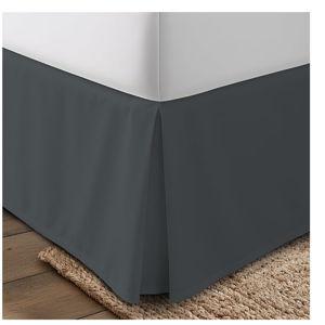 Utopia Bedding King Bed Skirt - Soft Quadruple Pleated - Easy Fit with 16 Inch Tailored Drop - Hotel Quality, Shrinkage and Fade Resistant (King, Grey)