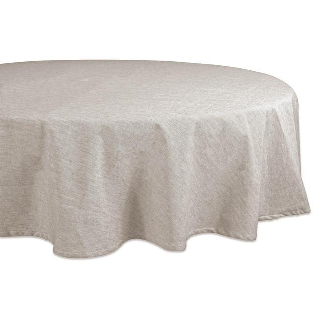 70"R French Chambray Tablecloth Natural - Design Imports