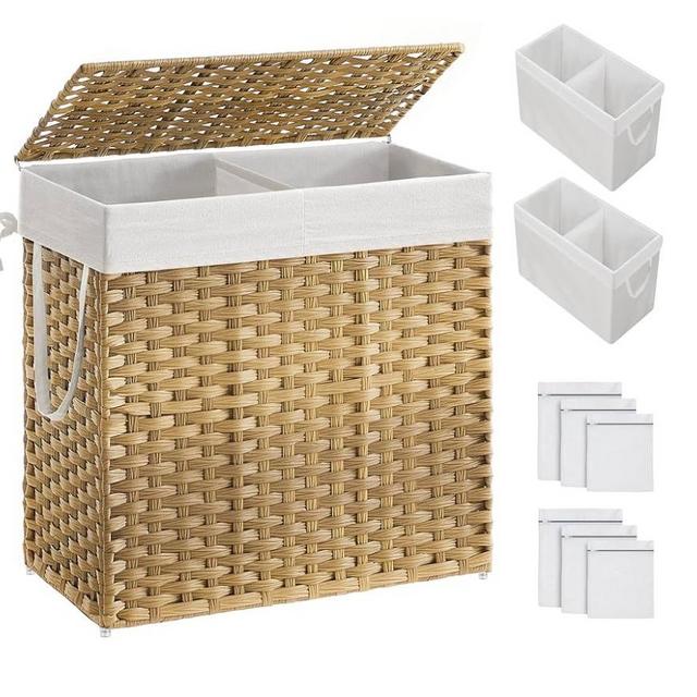Laundry Hamper with Lid, 130L Clothes Hamper