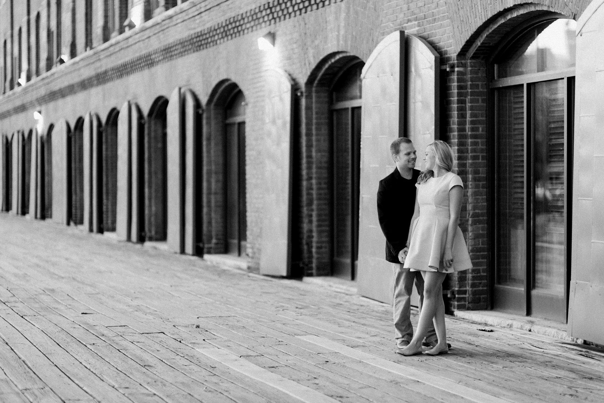 A spot in Fells Point on the boardwalk, close to their favorite coffee spot