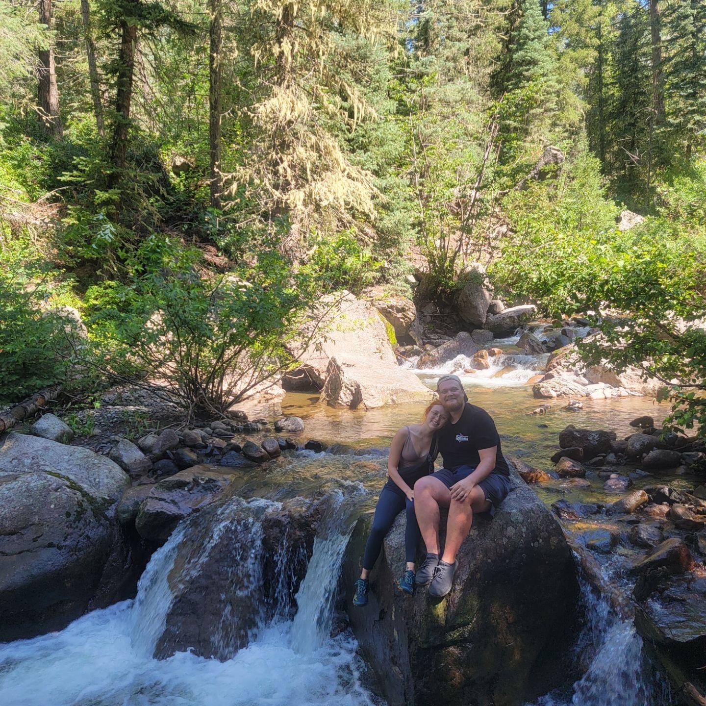 Rock hopping in the River!