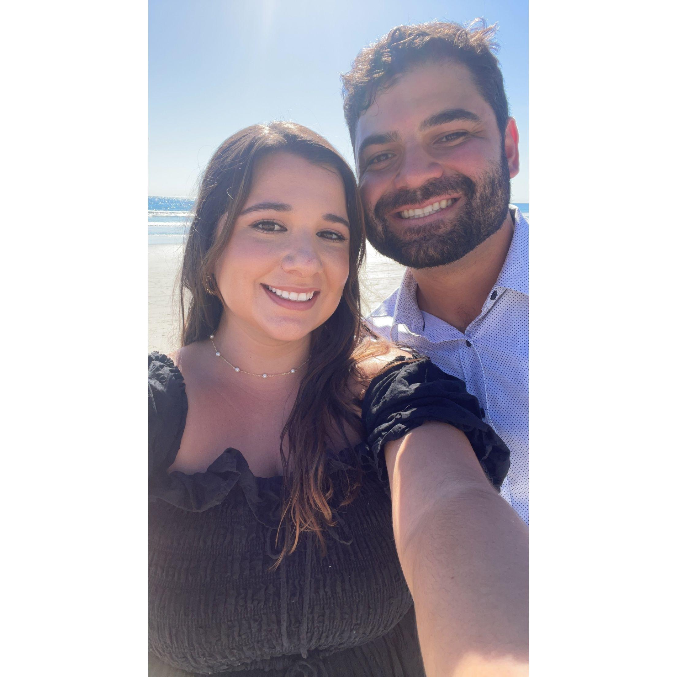 In pure bliss after getting engaged