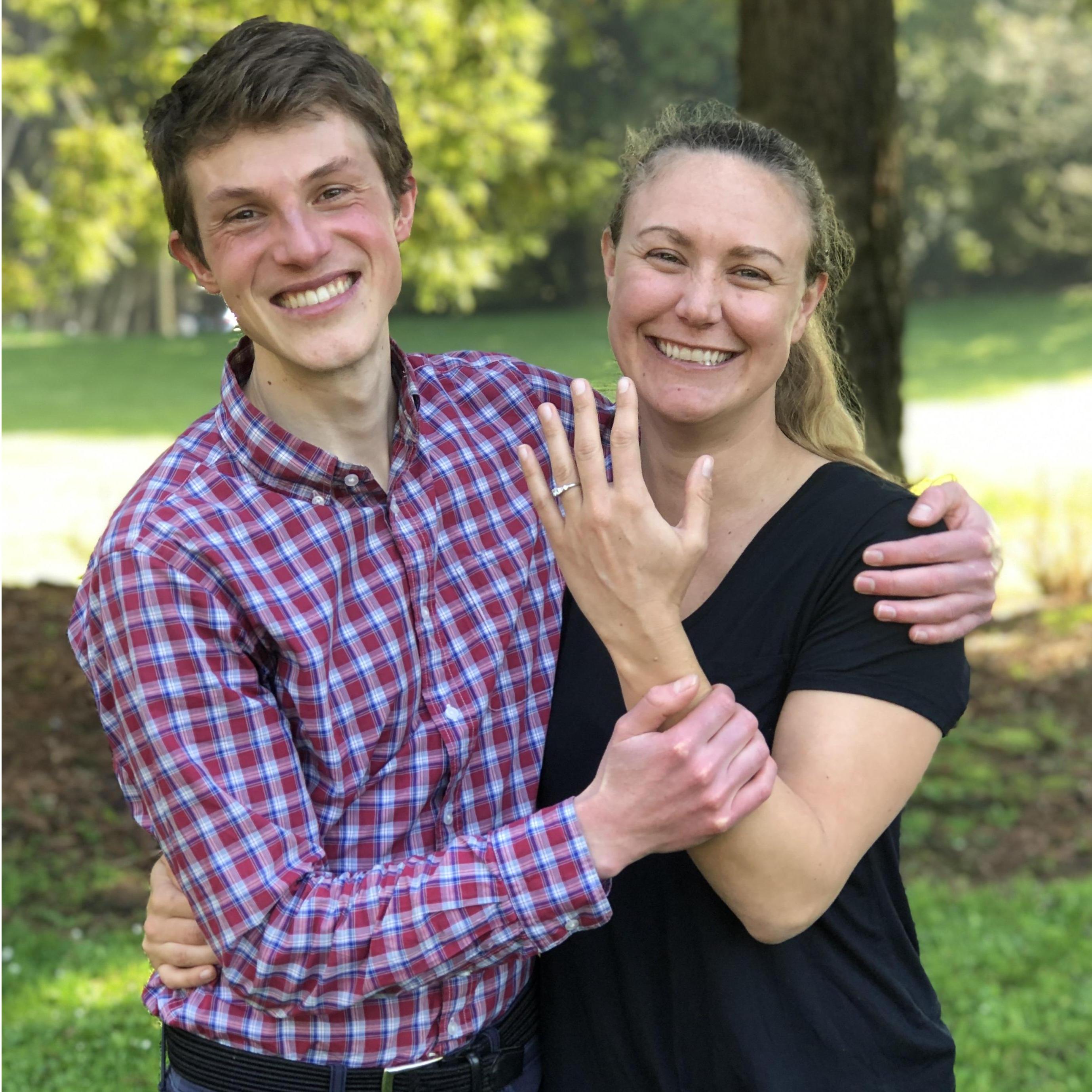 At the engagement in Golden Gate Park