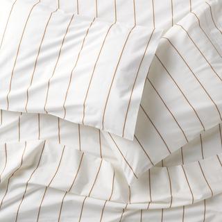 Organic Percale Cotton Striped Sheet Set