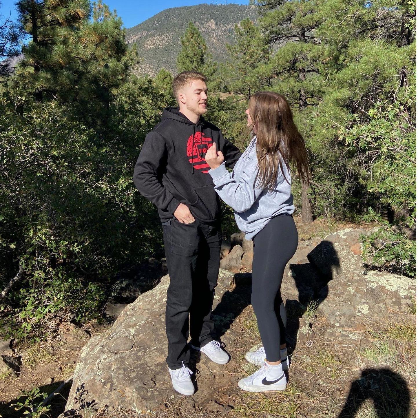 October 2021:
We were on our first day trip together to Flagstaff. This was also the day Evan FINALLY asked Olivia to be his girlfriend.