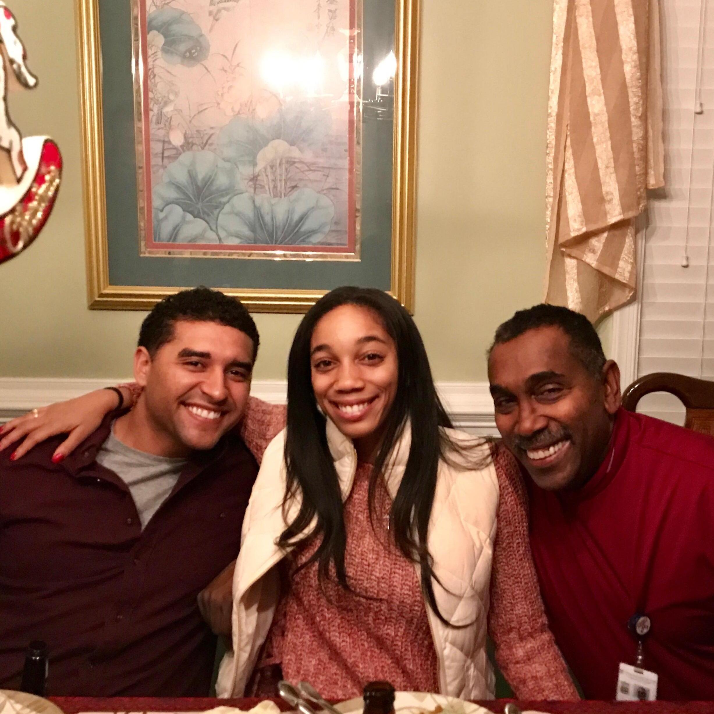 Christmas 2016 Morgan, Dr. henry, and Dani