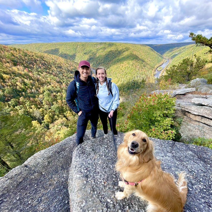More hiking, one of our favorite things to do together. Atlas steals the show on this one.