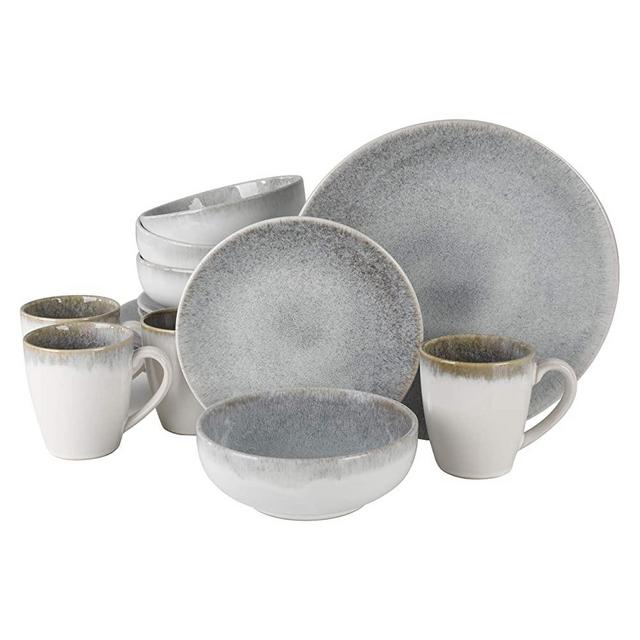 Gibson Elite Dinnerware Sets, Service for Four (16pcs), Sand