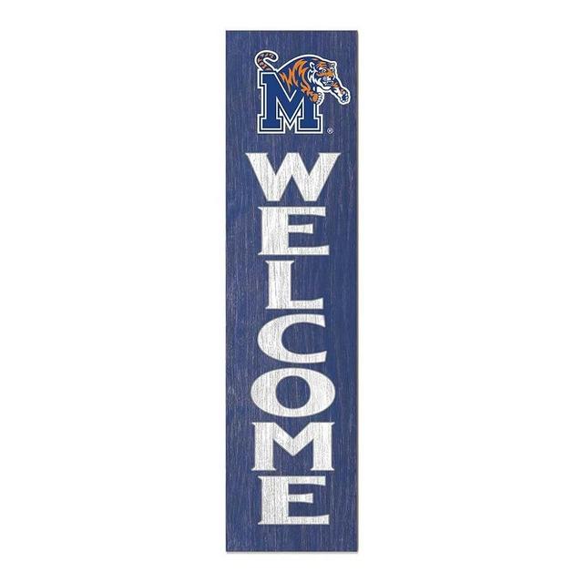 KH Sports Fan Memphis Tigers Welcome Porch Leaner, 11x46 Inches, Tigers Outdoor Welcome Sign; Display Your Team Spirit with This Memphis Tigers Plaque