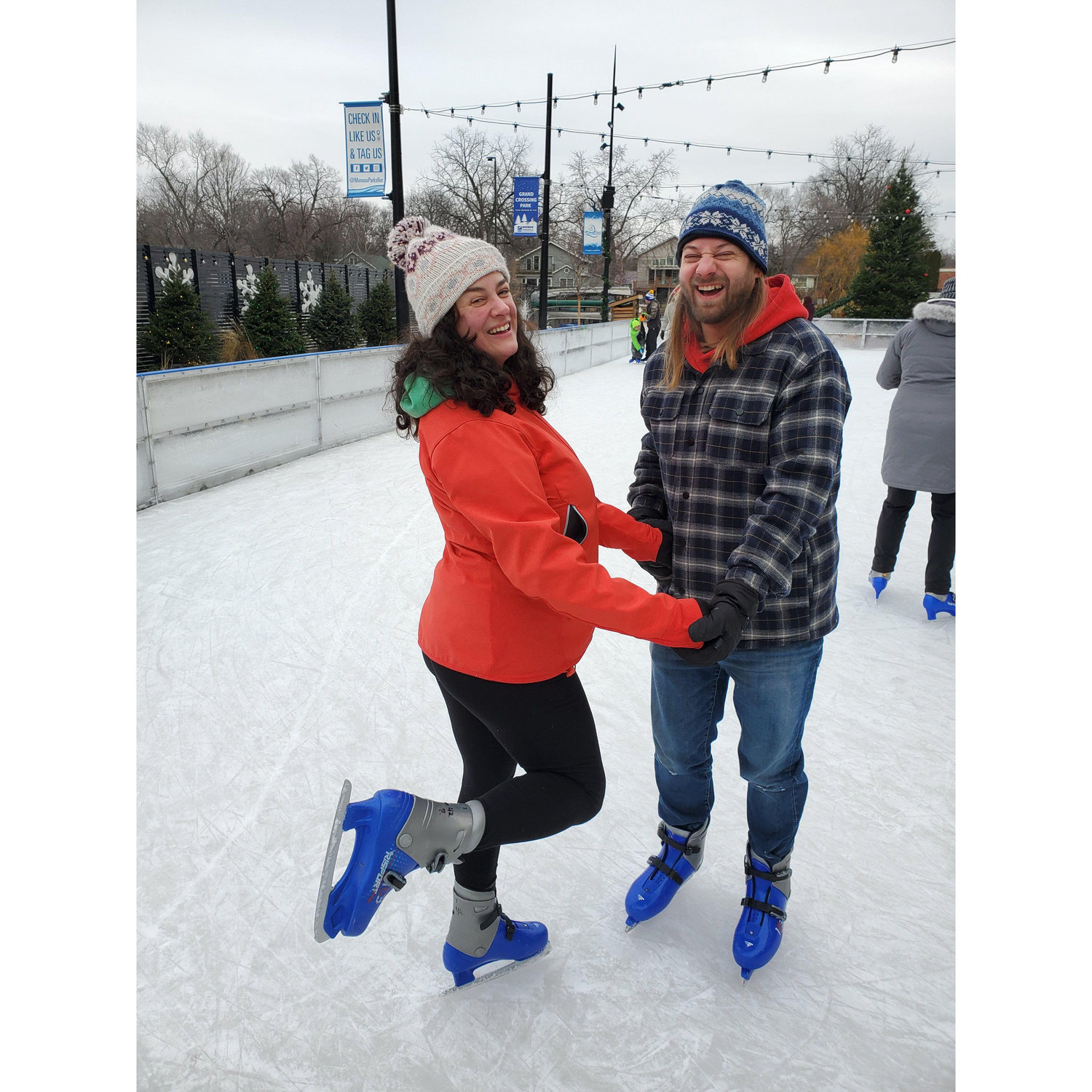 Skating gracefully in Monona
