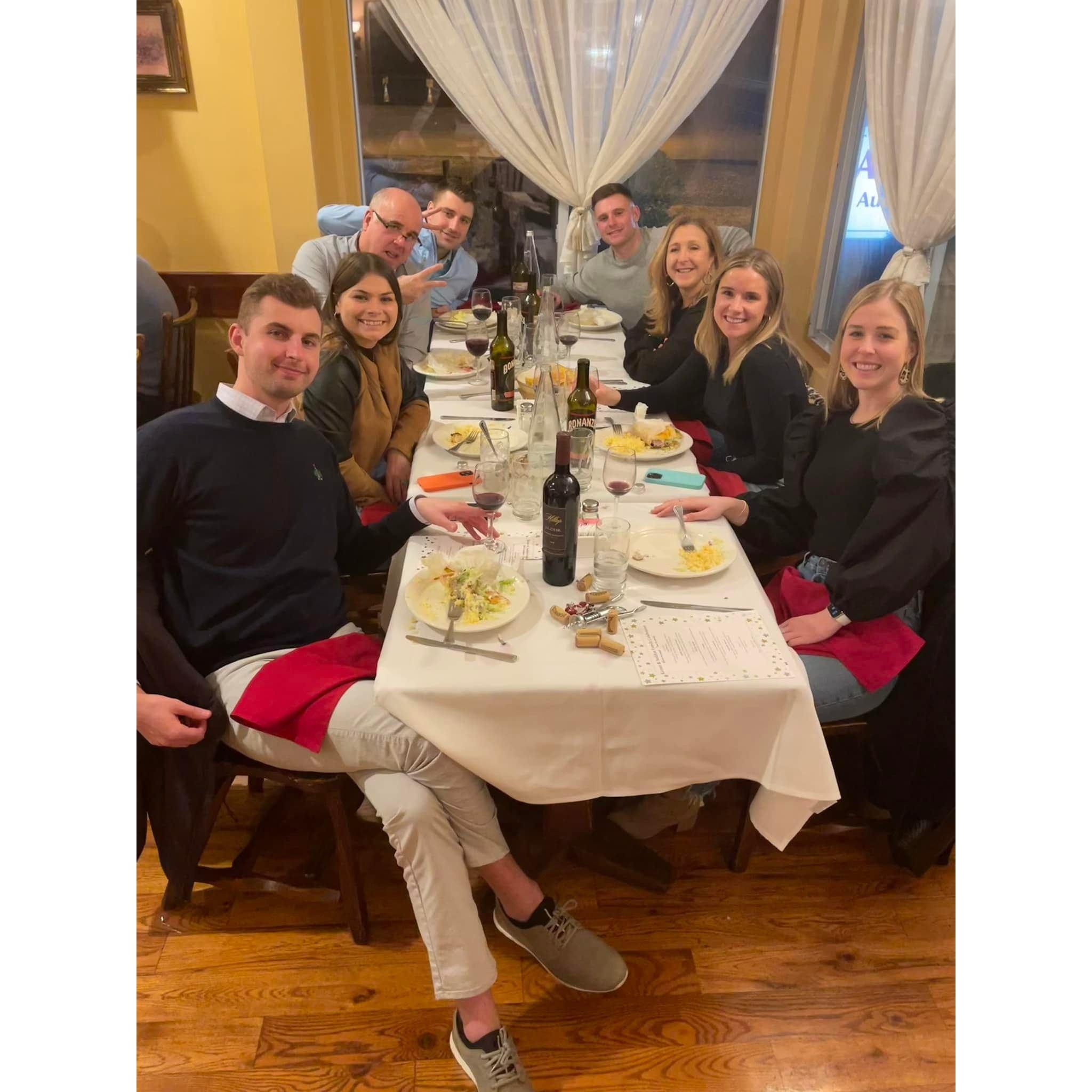 The Seddon/Dolan Kids Celebrating our engagement at Athenian Garden! 