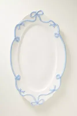 Benedita Bow Ceramic Stoneware Platter