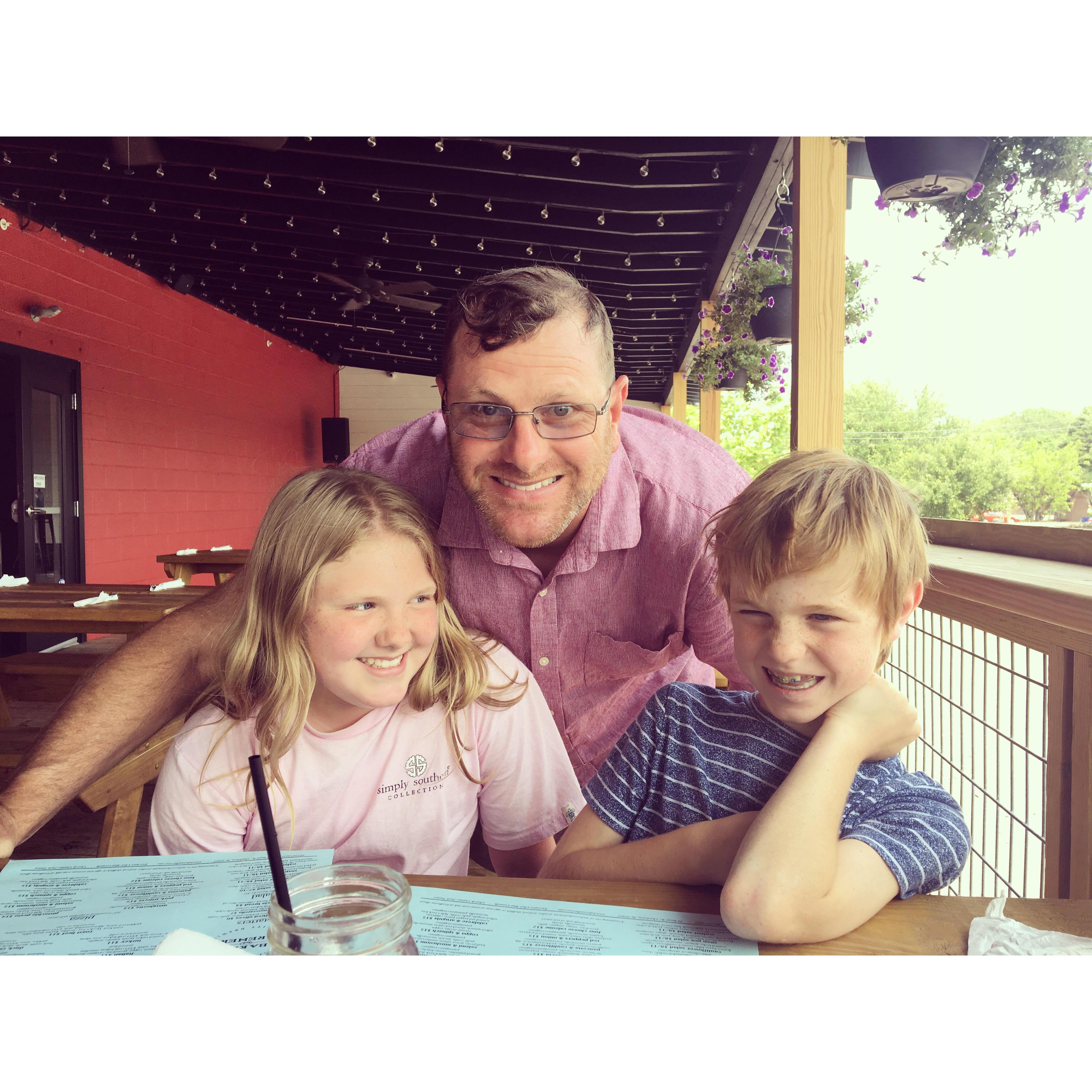 Nathan and his kids!