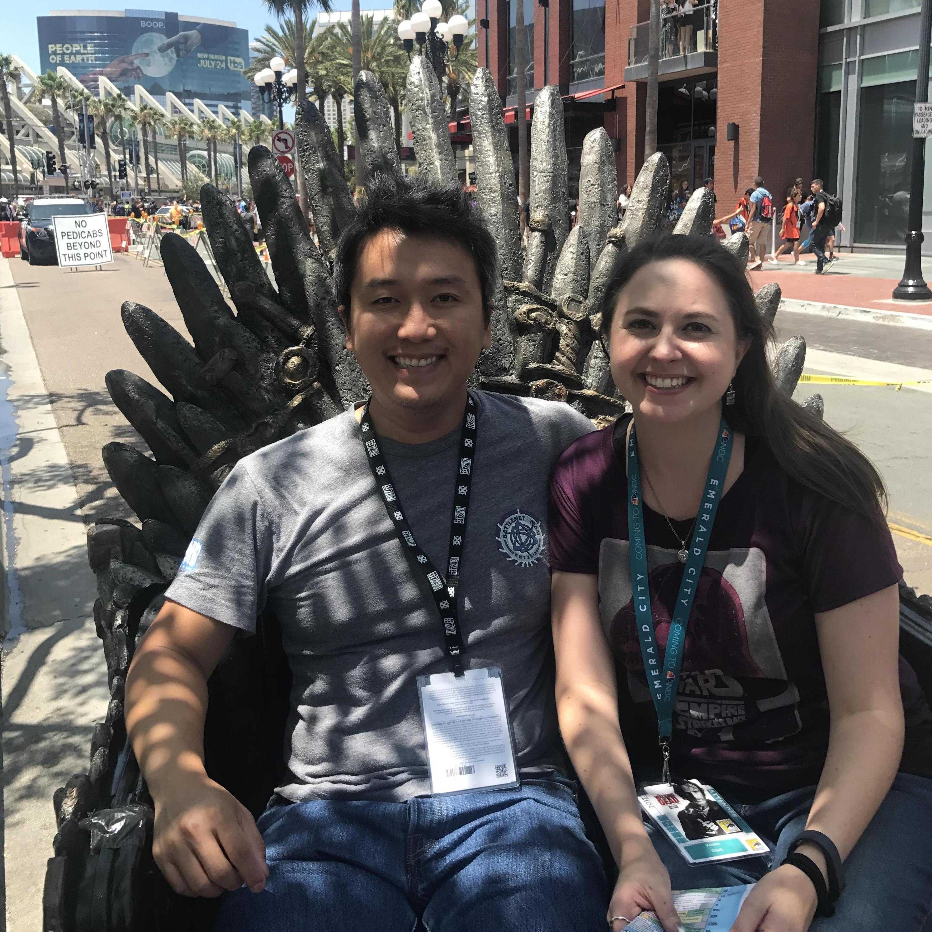 We made it to the Iron Throne at Comic-Con 2017!