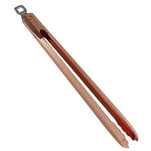 Oneida® 12-Inch Stainless Steel Locking Tongs with Copper Plated Handle
