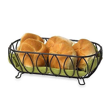 Spectrum™ Leaf Bread Basket in Black